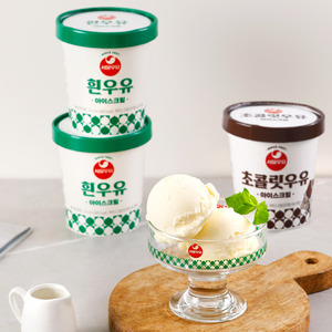 [서울우유] 아이스크림 474ml 4개 (흰우유2+초코2)