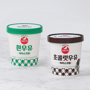 [서울우유] 아이스크림 474ml 5개 (흰2+초코3)